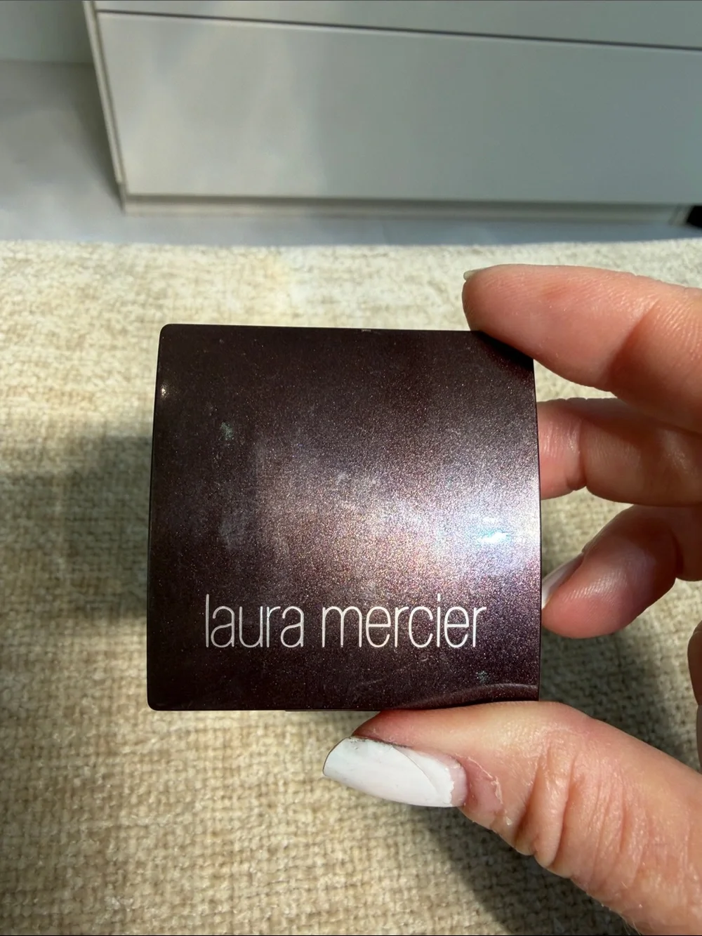 Laura Mercier “Pewter” Single Eyeshadow -like new! Discontinued hard to find!
